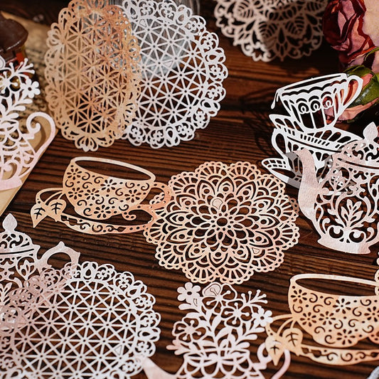 Lace Poetry Series Hollowed-out material paper