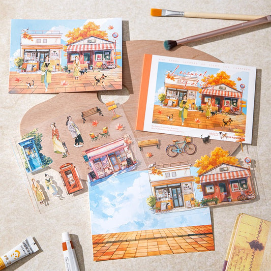 Leisurely Holiday Sticker Book 10pcs
