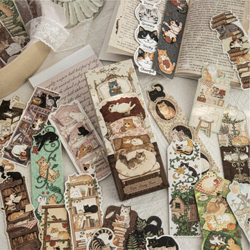 Cat Study Notes Series Special-shaped Boxed Bookmarks