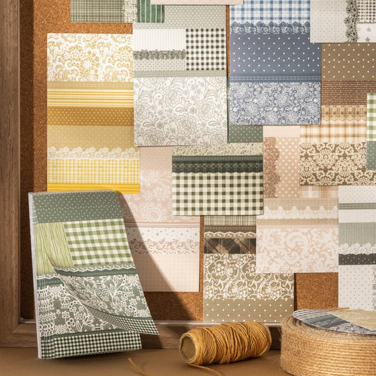 Floral Patchwork Series Lace sticker Book