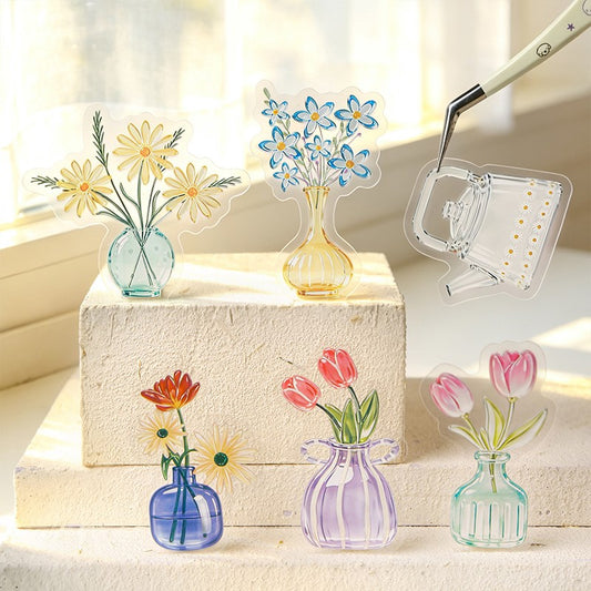 Glazed Collection Series Light Retro PET Sticker Pack