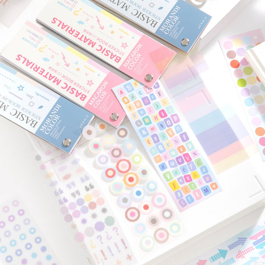 Color Swatch Basics Die-cut Flip Sticker Book