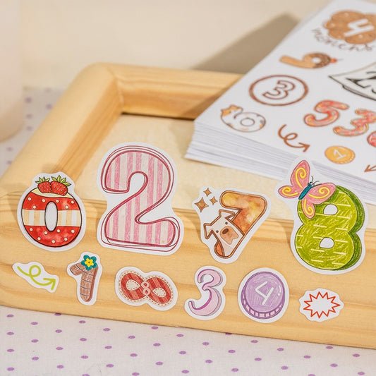 Colorful Number Book Series Sticker Book