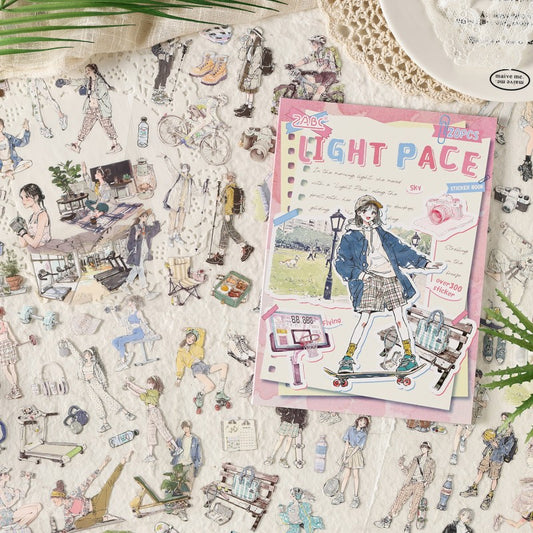 Comfortable Life Diary Sticker Book 20pcs