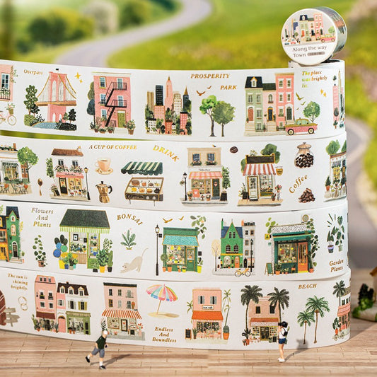 Towns along the way Series Die-Cut Washi Tape