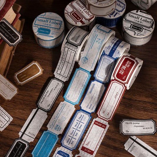 Mini Label Series Die-Cut Number Washi Tape