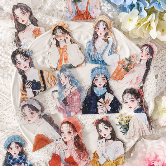 The stars reflect the moon Series Character  Sticker Pack