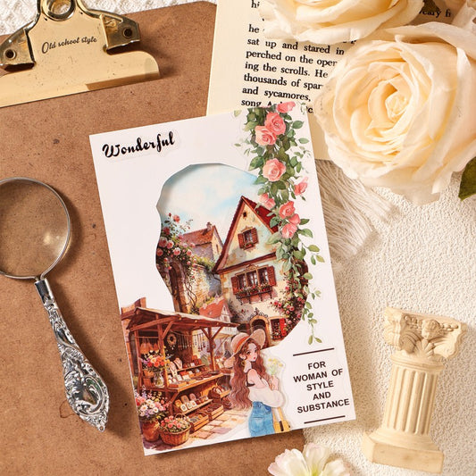 Town Wanderer's Journal Series Sticker Book