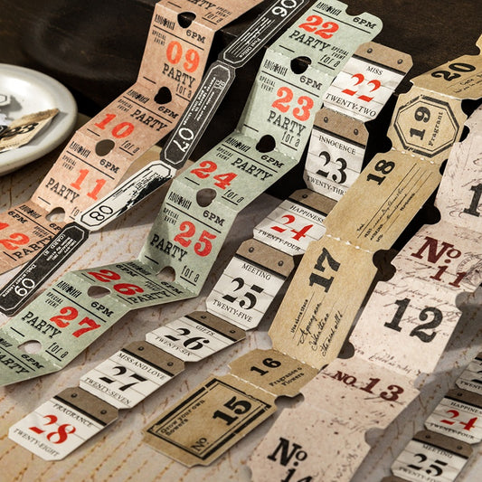 Sequence Tag Date Stickers Pack