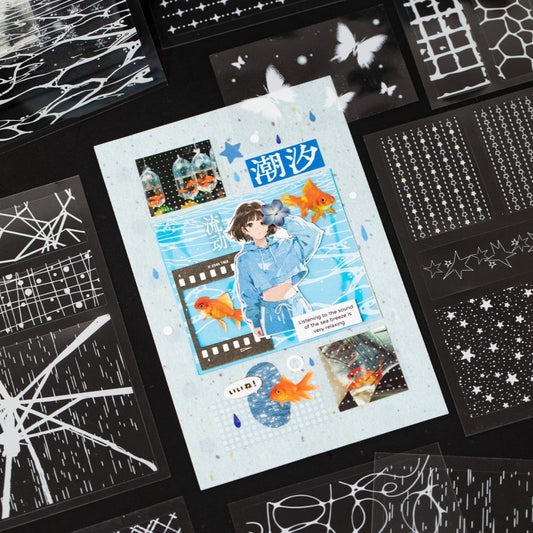 Grid Nature Poetry series Pet Sticker Book