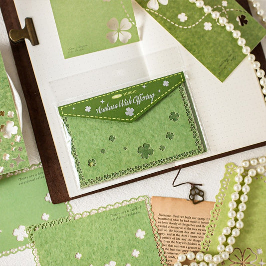Material paper-star flower secret language collection