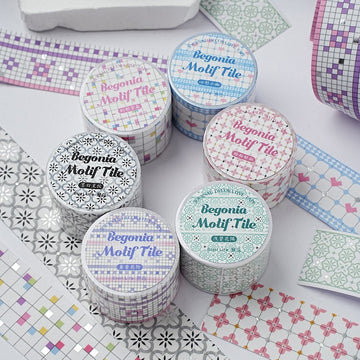 Begonia-Patered Tile Series Tape