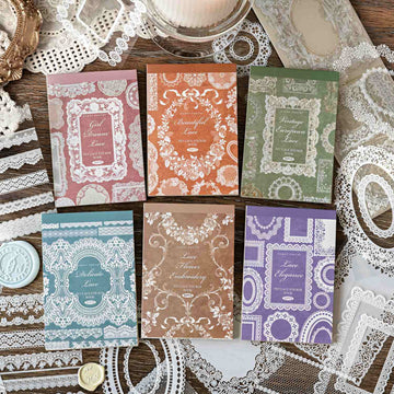Lace Museum Series Stickers Book 30PCS