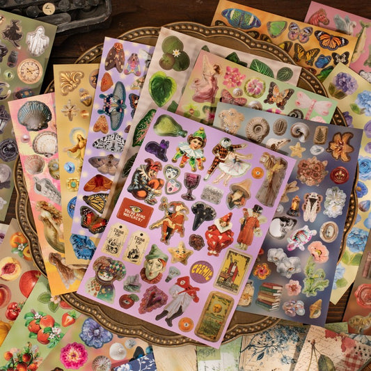 Retro Secret Realm Sticker Book