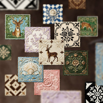 Relief Tile Series Sticker Pack