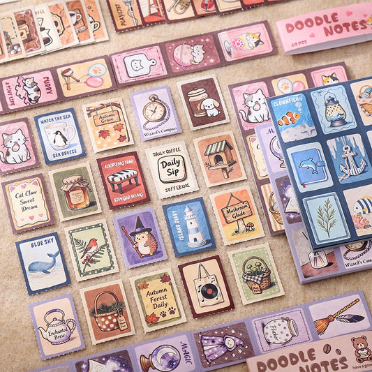 Doodle Notes Tear-Off Sticker Book