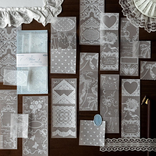 The Plain White Paper Corner Series Material Paper