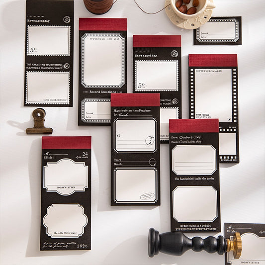 Black And White Notes 50pcs