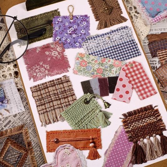 Woven Old Journal Sticker Pack
