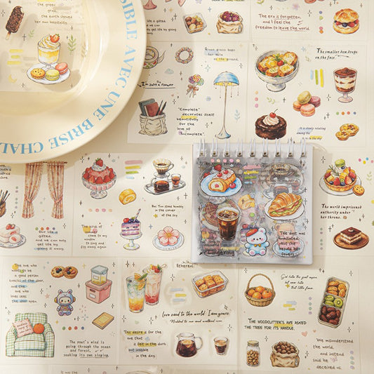 Flowers And The Poetry Of Life Coil Pet Sticker Book