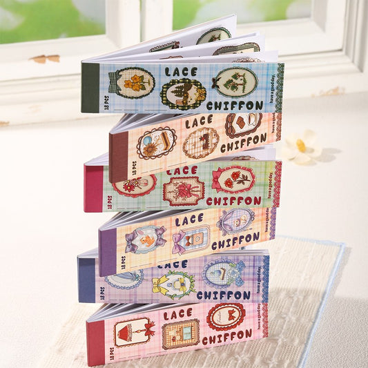 Lace Chiffon Series Sticker Book