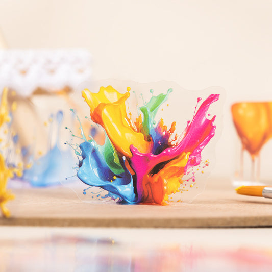 Color Splash Series Paint Drip Decorative Stickers
