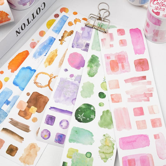 Dyeing Collection Series Die-Cut Washi Tape