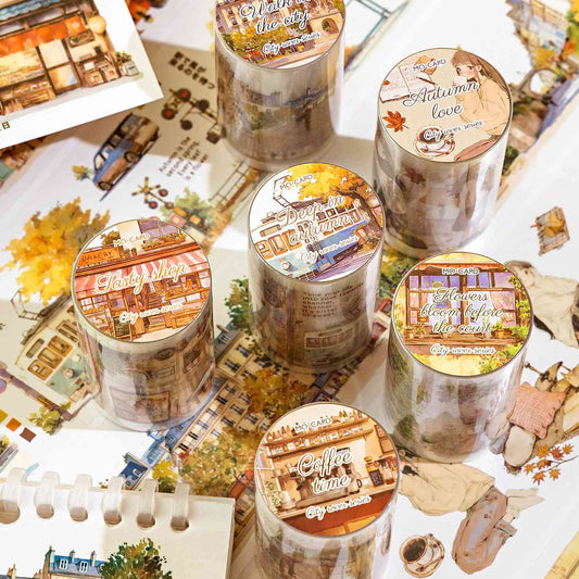 City Wanderer Series Watercolor PET Tape