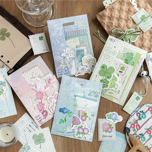 Flower Intent Letter Series Sticker Pack