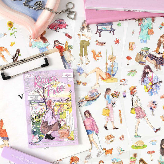 Chasing the Ordinary Series PET Sticker Book 20PCS