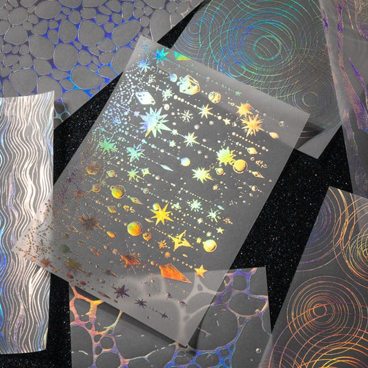 Galaxy Gleam Series Silver Foil Translucent Vellum Paper