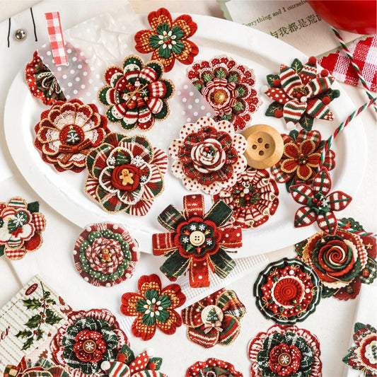 Christmas Floral Sticker Series Material Sticker Book