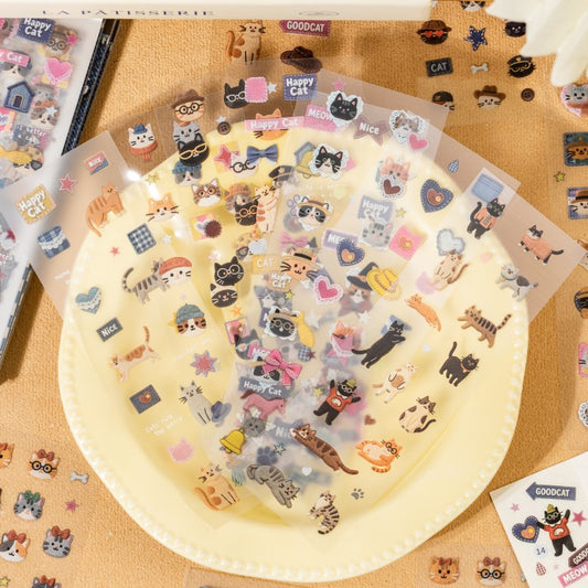 Cute Animal Denim Series Pet Sticker Book