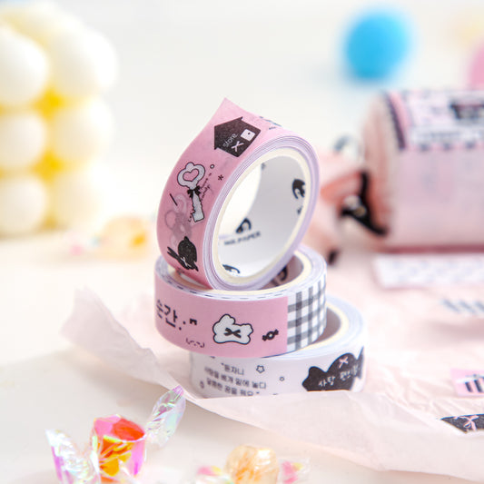 Sweet Trio Washi Tape Set Candy Theme