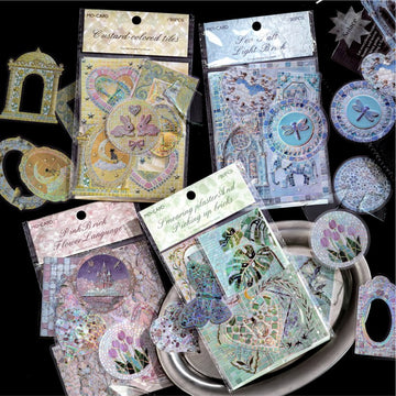 Glass Colored Brick Series Sticker Pack