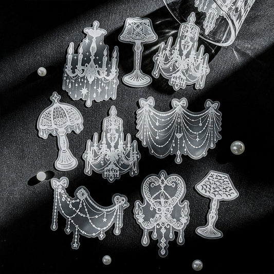 Soft Lace Fabric Series Sticker Pack
