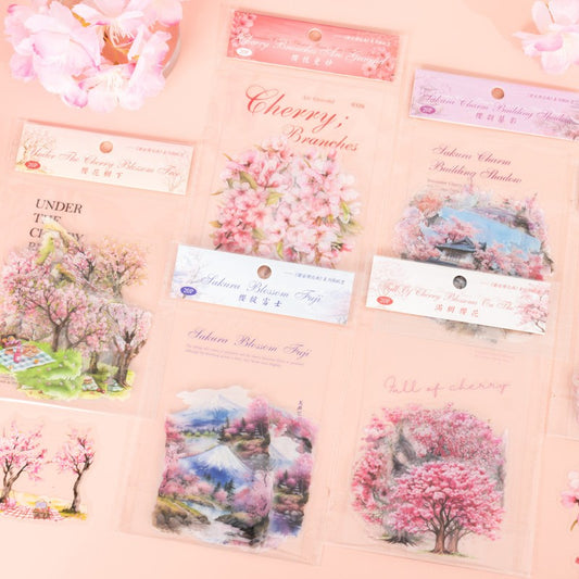 Cherry Blossom Rain Sticker Pack