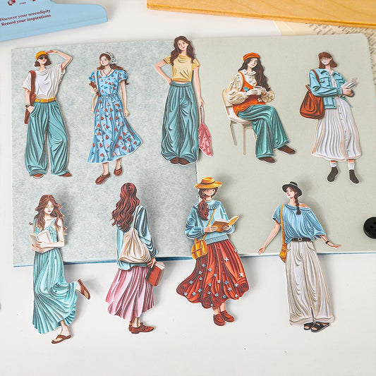 Poetic Girl Series Character Sticker Pack