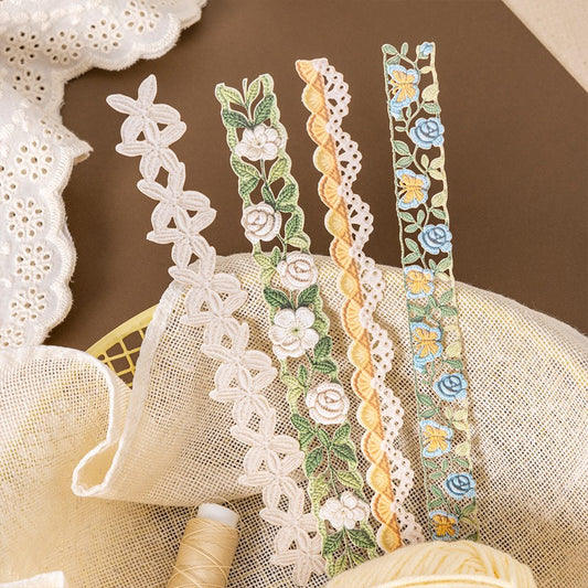 Crocheted Floral Pattern Series Sticker Pack