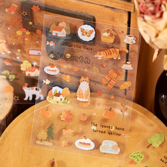 Cat Letters Series Pet Sticker Book 20 PCS