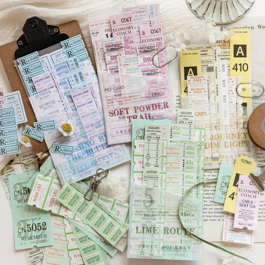 Sweet Journey Series Vintage Long Stamp Sticker Material