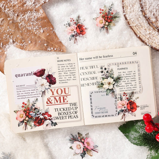 Winter Rose Fluttering Series Sticker Pack