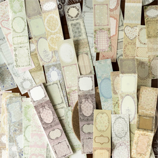 Color Printing Chronology Series Long Strip Memo Material Paper