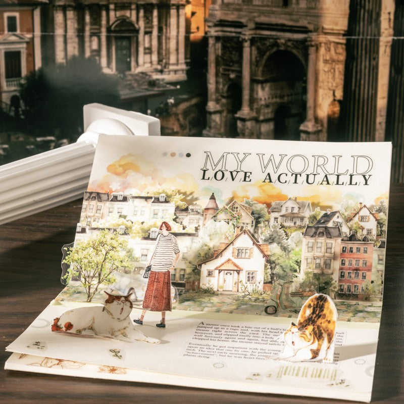 Paris Rendezvous Series Scenic Die-Cut Sticker Book