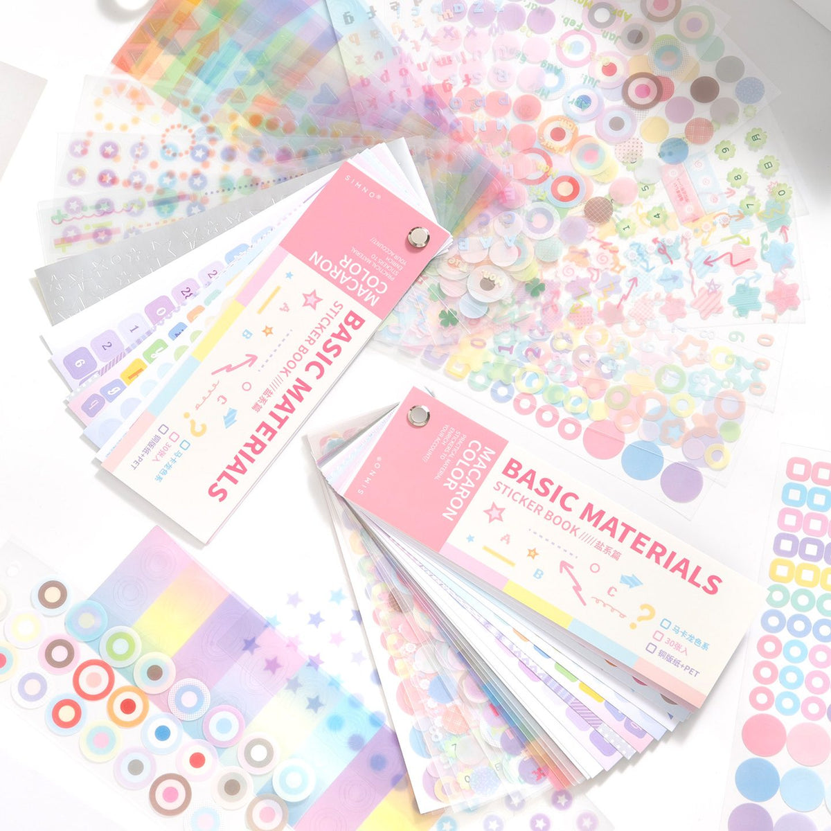 Swarch Sticker Color Swatch Basics Die-cut Flip Sticker Book