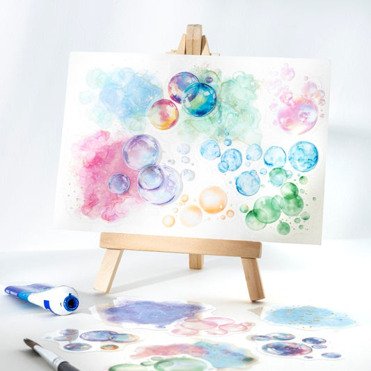 Iridescent Bubble Series Watercolor Blending Sticker Pack