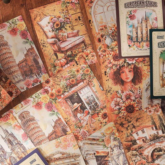 Guijing Encyclopedia Scrapbook Paper 30pcs