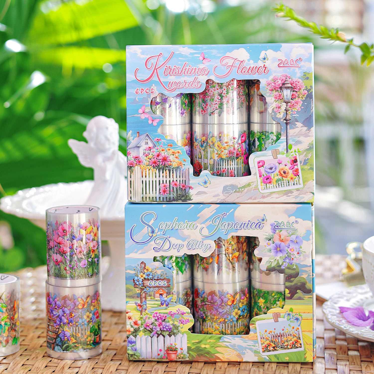 Chunxun Flower Mirror Character Tape Set