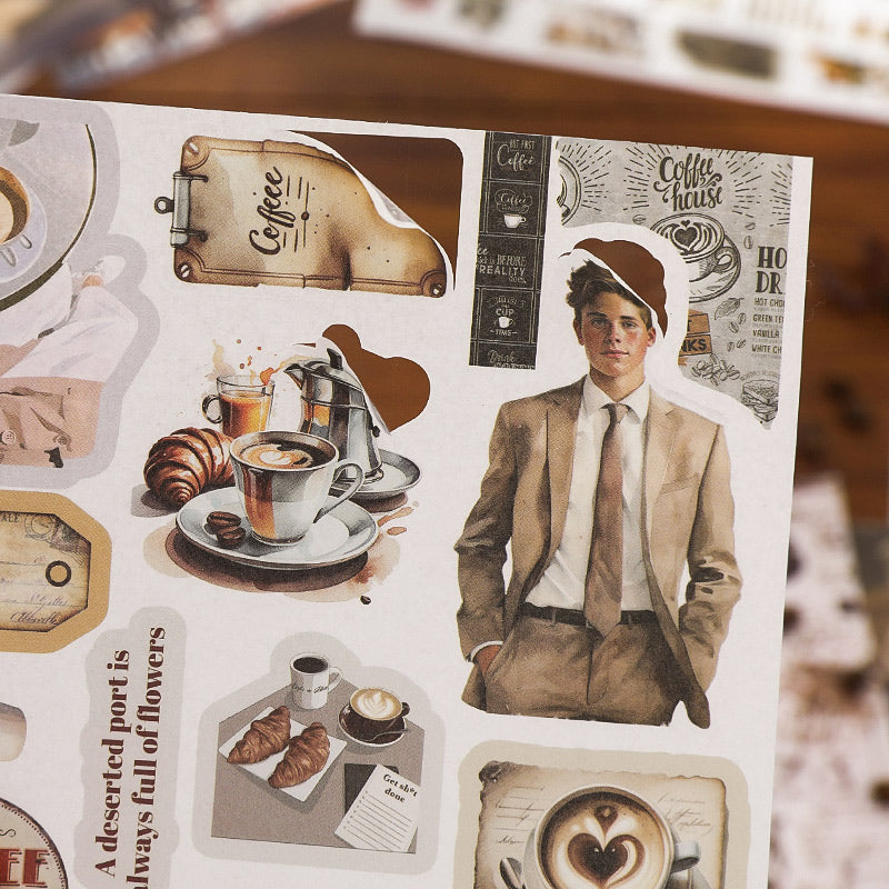 Slow Life Sticker Slow Living Dual-Material Sticker Book