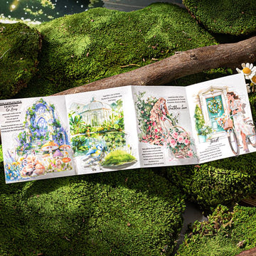 Green Garden Series Double White Ink PET Sticker Pack